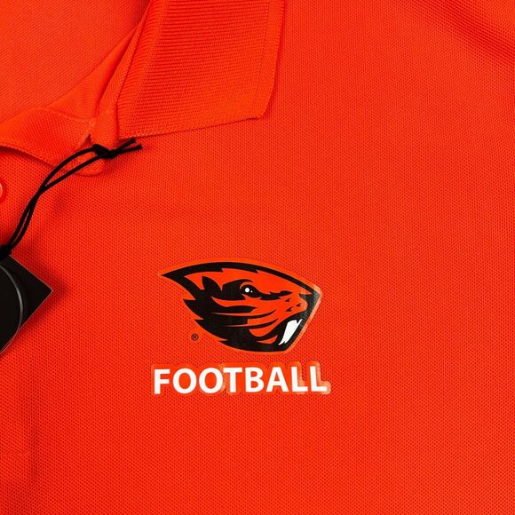 Oregon State Beavers Polo Shirt Mens Size Large‎ Antigua Orange Football NWT - Picture 2 of 8